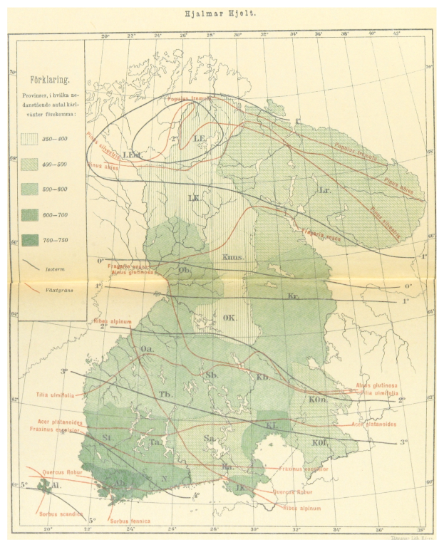 Ein altes Europa-Karte mit zahlreichen Linien, gefüllt mit Text und Zahlen, die die Region darstellen.