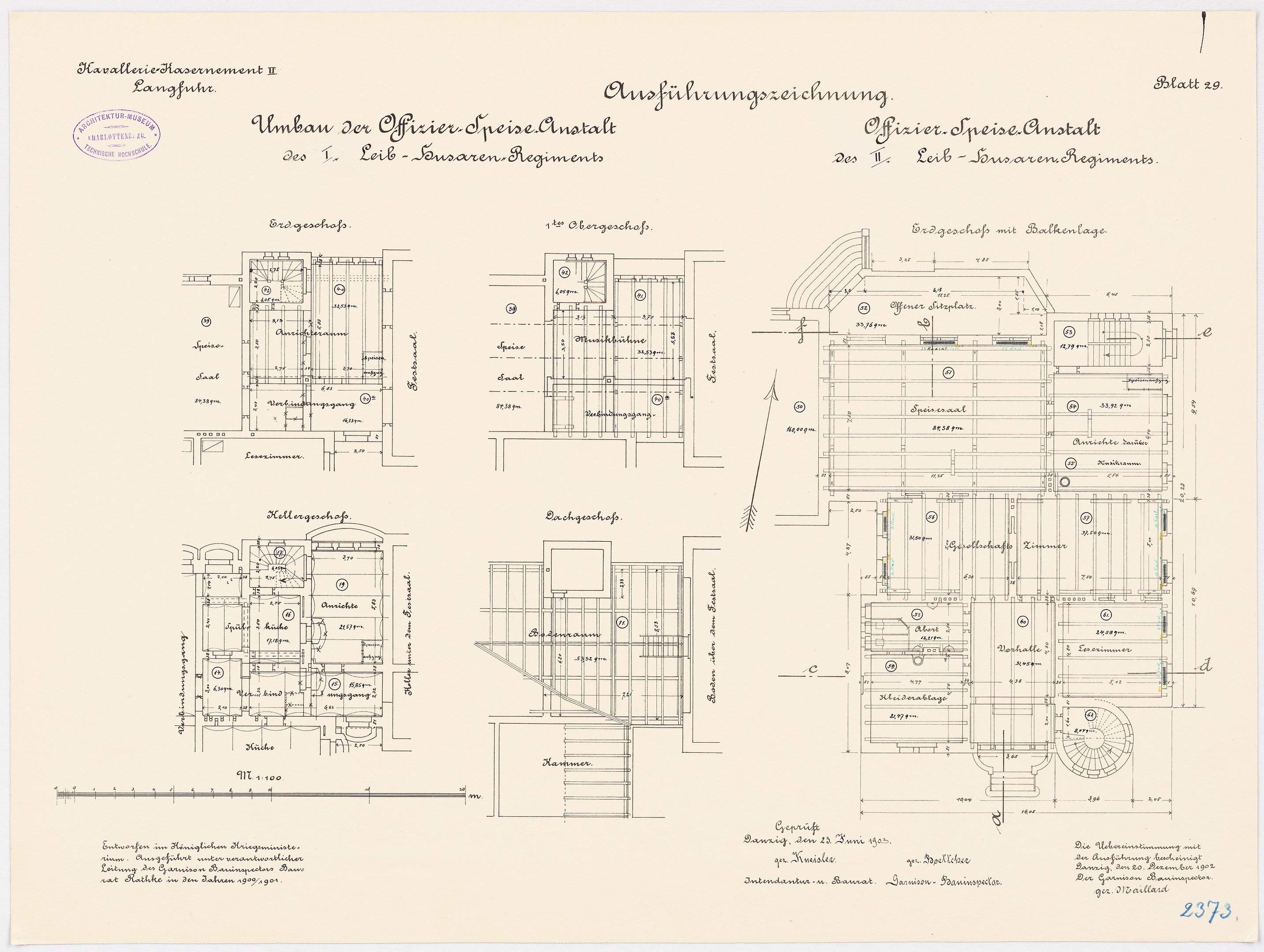 Schwarz-weißer Grundriss des ehemaligen Bundeskanzleramts, zeigt detaillierte Layout und Anmerkungen.